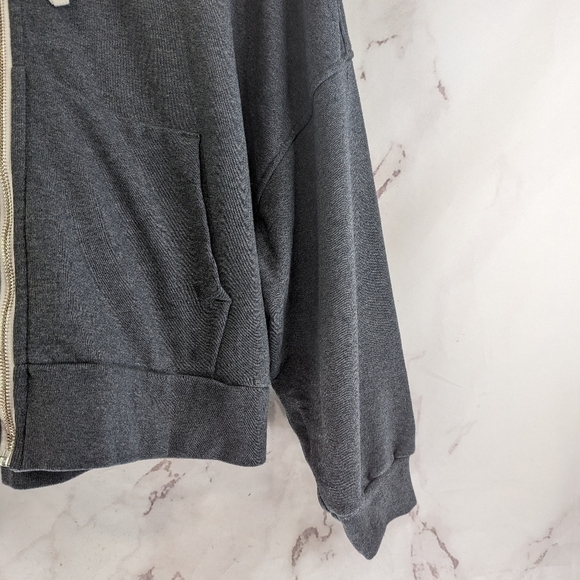 Everlane Sweatshirt Womens XL Dark Gray The Track Hoodie Fill Zip Jacket… - Picture 6 of 15